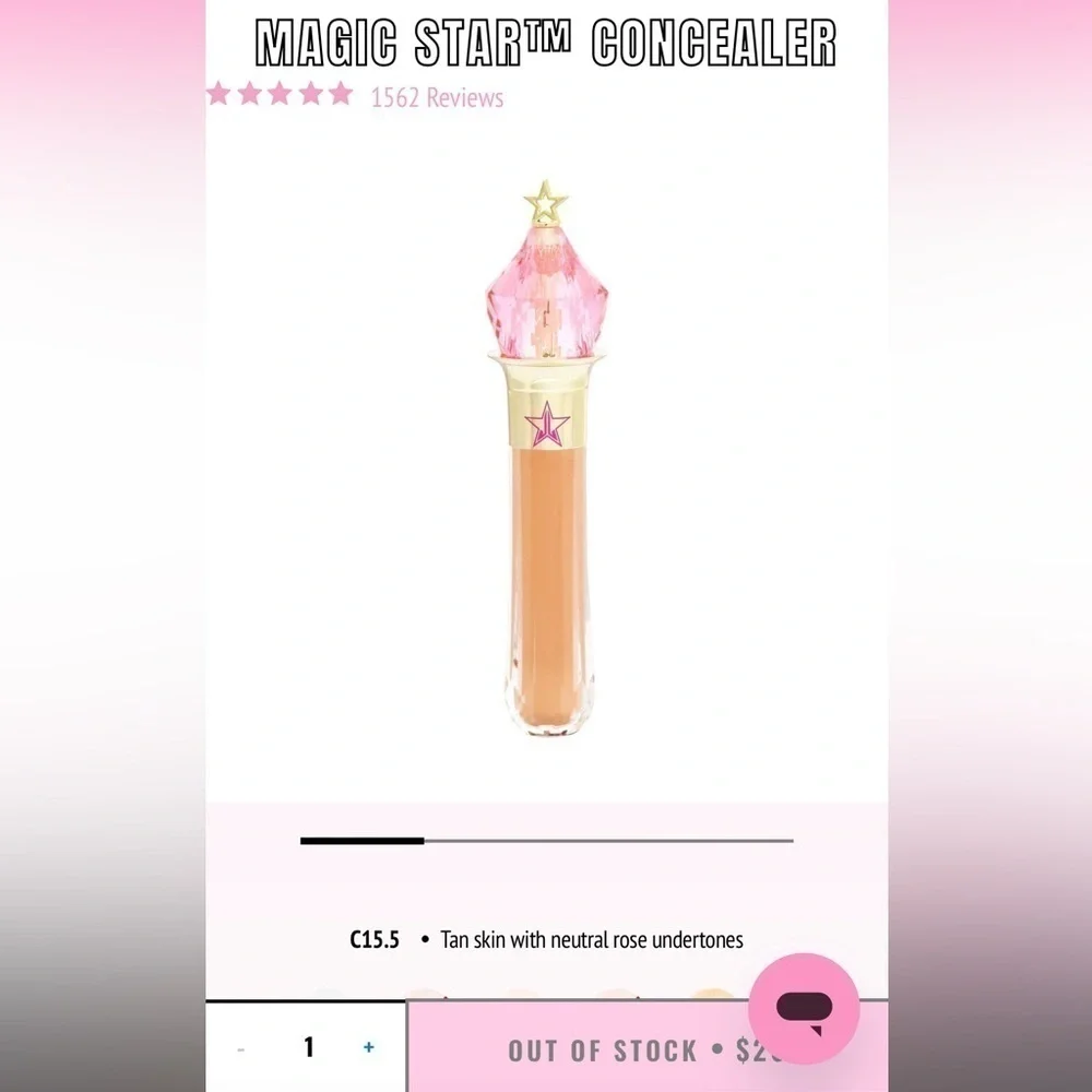 Magic Star C15.5, Jeffree Star Magic Star Concealer C15.5 NEW IN BOX.